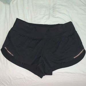 Lululemon black workout shorts